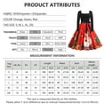 thumbnail image 3 of Gvmfive Women Christmas 1/4 Neck Empire Waist Swing Cocktail Midi Dress, 3 of 4