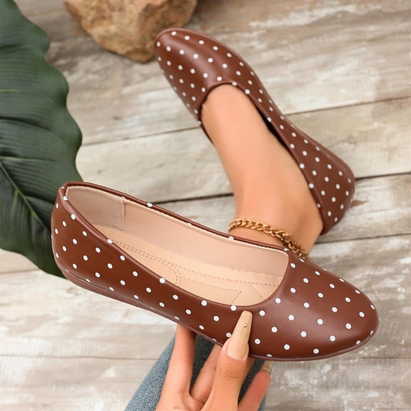 Party Evening Comfortable Elegant Dress Shoes for Women Shallow Cut Plus Size Spring Summer Brown 6