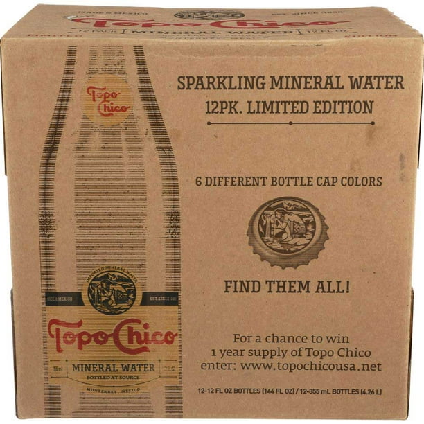 Topo Chico Sparkling Mineral Water, 12 Fluid Ounce 12 per Case
