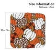 thumbnail image 2 of Naloa Various Pumpkins Coasters for Set of 4 - PU Leather Coasters, Coasters for Table Cup Tea Coffee Beer, Decorative for Kitchen Homedecor (Round), 2 of 6