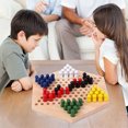 thumbnail image 4 of Juego De Ajedrez Chino De Madera Para Niños, Tablero Educativo, Damas Chinas Clásicas Halma, Juego De Estrategia Familiar, Piezas De Backgammon Minnieouse FN002525-00, 4 of 6