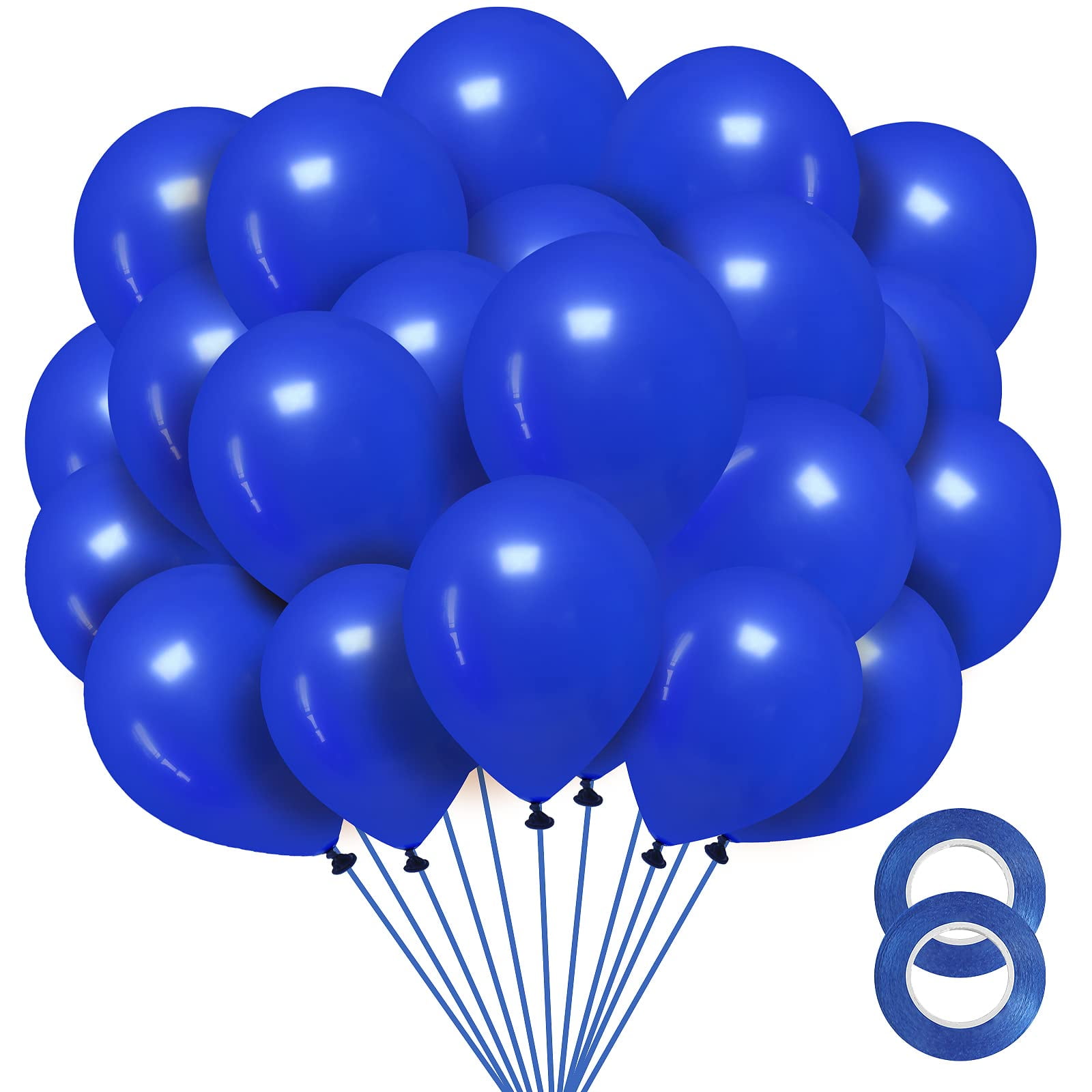 Royal Blue Balloons 12 inch, 100 Pack Royal Blue Latex Balloons Helium