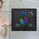 thumbnail image 2 of Reloj de pared Reloj digital para baño Medidor de temperatura y humedad a prueba de agua Termómetro Higrómetro Pantalla LCD Límite superior/inferior Alarmas duales con función de repetición Reloj, 2 of 8