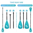 thumbnail image 6 of Kayak Paddle SUP Paddle,KOETSU 2-in-1 Adjustable Aluminum Alloy Boat Paddle Oars 67-83in, Detachable Canoe Board Paddle with Anti-Slip Grip,Green, 6 of 10