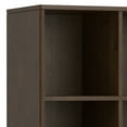 thumbnail image 4 of Simpli Home Harper 52 inch x 42 inch Solid Wood Mid Century Modern 9 Cube Storage in Walnut Brown, 4 of 11