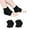 Black, variant on MODANU 2 Pairs Moisturizing Gel Socks, Toeless Spa Gel Soften Socks for Foot Care Treatment, Cracked Heels, Dry Feet, Foot Calluses (Blue&Pink)