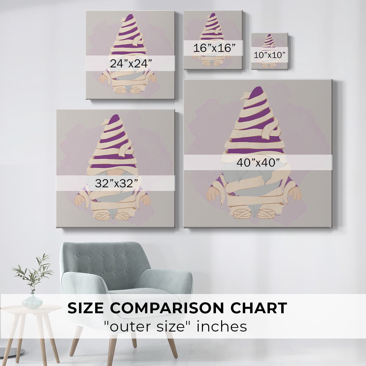 Mummy Gnome- Gallery Wrapped Canvas