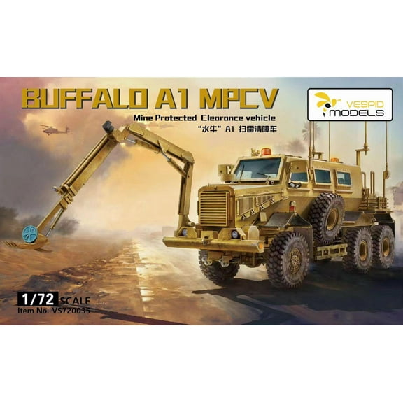 VESPID VS720035 1/72 BUFFALO A1 MPCV Mine Protected Clearance vehicle Model Kit