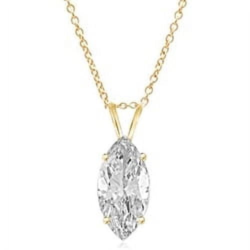 Diamond Essence Pendant with Marquise cut Pendant - GPD1213- 2 Carat