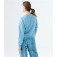 thumbnail image 5 of Aeropostale Suéter de pijama cepillado para mujer, azul, pequeño, 5 of 5