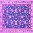 thumbnail image 1 of Ahgly Company Indoor Square Oriental Purple Traditional Area Rugs, 6' Square, 1 of 4