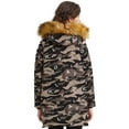 thumbnail image 2 of Orolay Women's Thickened Fur Hood Camouflage Down Jacket, 2 of 5