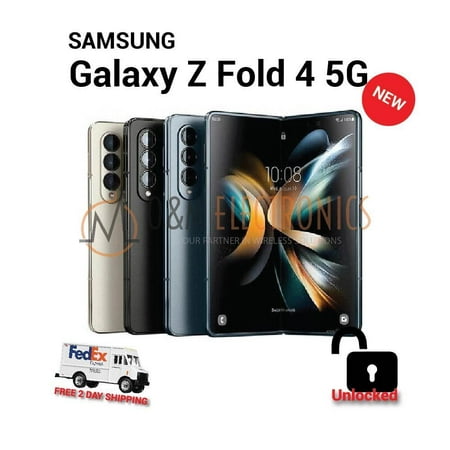 Like New Samsung Galaxy Z FOLD 4 5G SM-F936U 256/512/1TB- All Colors Unlocked - No Retail Box