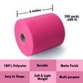 thumbnail image 3 of Craft And Party- Hot Pink 6" x 200 yards Tulle Roll Fabric Spool - Tutu Wedding Gift Craft Bow Decoration, 3 of 5