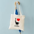 thumbnail image 4 of CafePress - I Heart Goats Tote Bag - Unisex Canvas Tote Bag, Beige, 1-Piece, 4 of 6