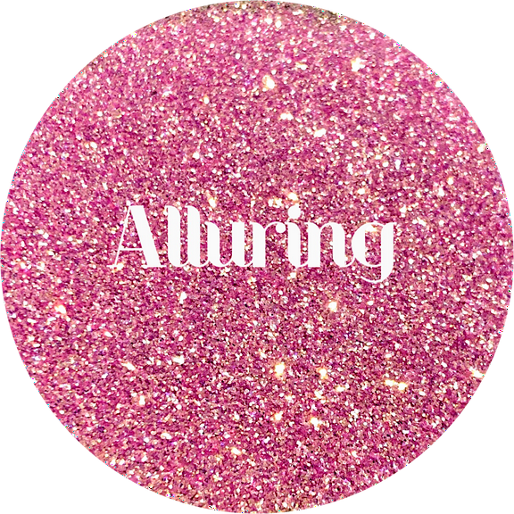 Glitter Heart Co. - High Quality Polyester Glitter - 2 oz Bag - Alluring - High Sparkle Pink Fine