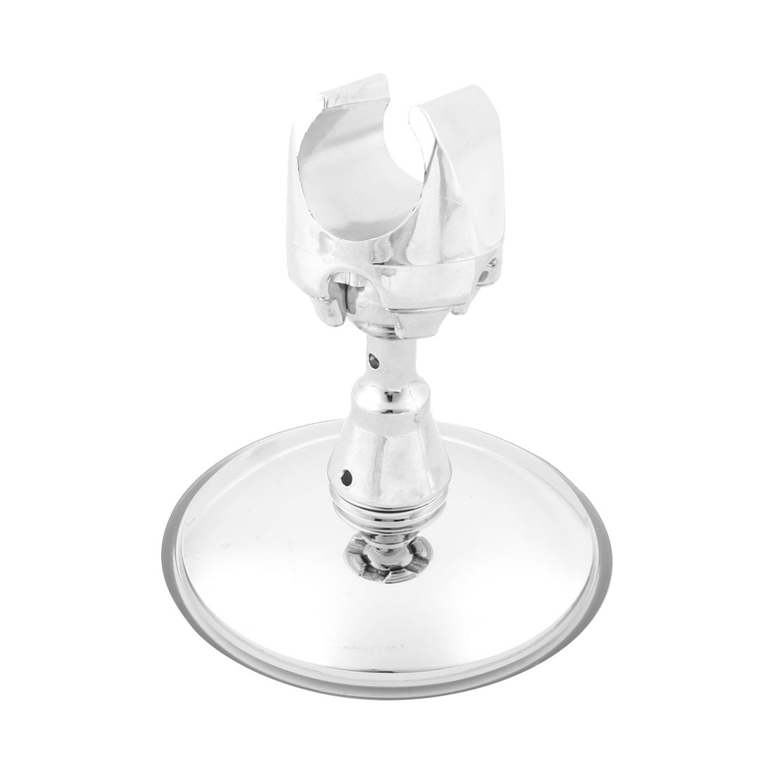 Bathroom Stainless Steel Wall Mounted Suction Cup Shower Head Holder Silver Tone