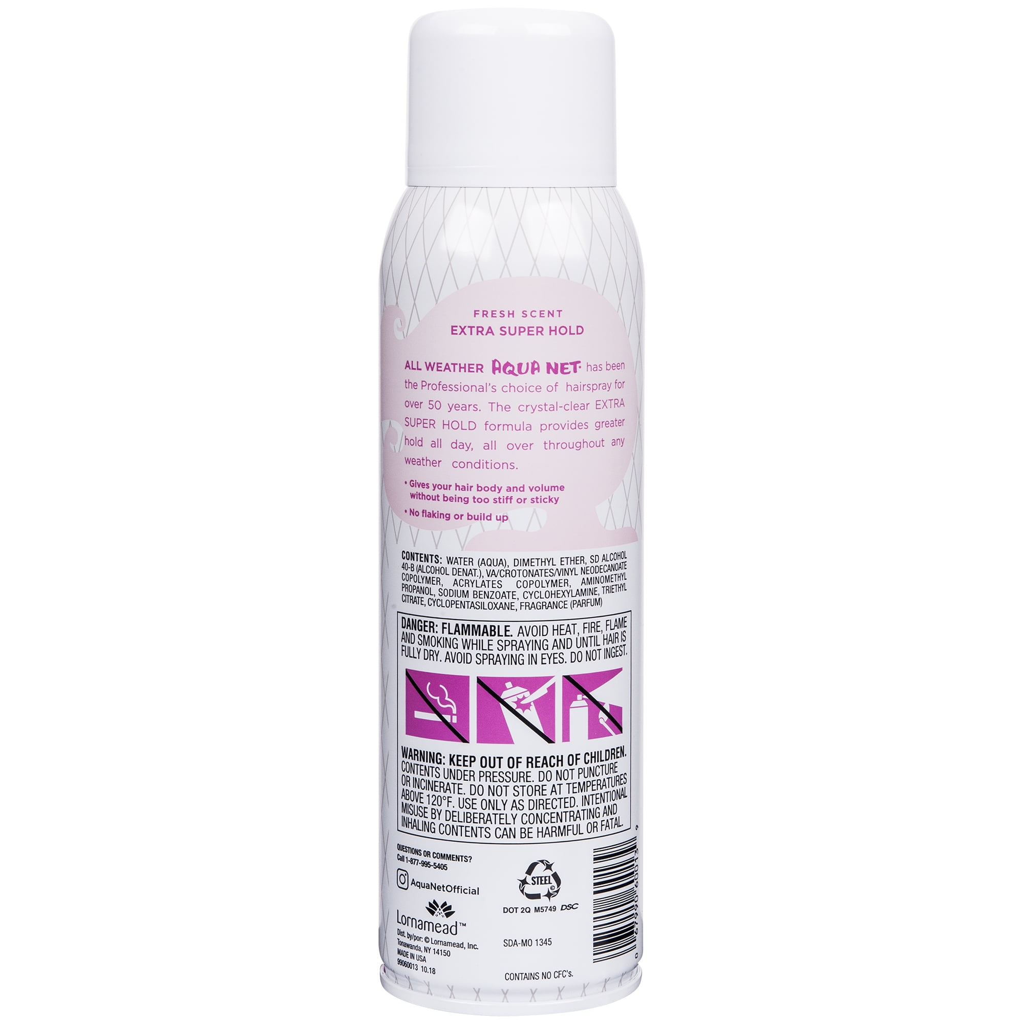 Aqua Net Hairspray Extra Super Hold Fresh Scent 11 Oz Aerosol Can Walmart Com Walmart Com