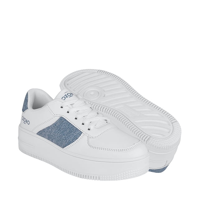 TENIS CASUALES DAMA CAPA DE OZONO 610901 SIMIPIEL BCO