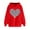 Red, variant on Bpmpbo Women's Valentine's Day Heart Print Hoodie Drop Shoulder Long Sleeve Pullover with Pocket Casual Loose Fit Hooded Sweatshirt