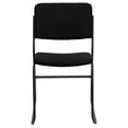 thumbnail image 6 of BizChair 5 Pack 500 lb. Capacity High Density Black Fabric Stacking Chair with Sled Base, 6 of 13