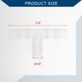 thumbnail image 5 of Unique Bargains Vacuum Tubing Connector 9/16" T Shaped 3 Way Vacuum Tubing Connector Car Plastic Clear 5pcs, 5 of 7