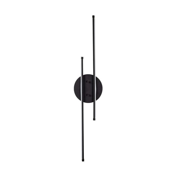 Swift Beacon Dual Beam Black Wall Sconce Light - Sturdy Metal Body with Stylish Textured Black Finished and Dimmable Brightness, Ideal Wall Light Fixture for Living Room, Bedroom & Reading Nook