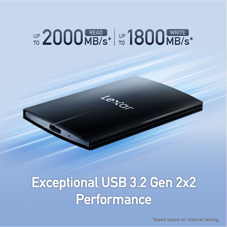 Lexar, External Memory for Laptop, 2TB SSD, USB 3.2 Gen 2