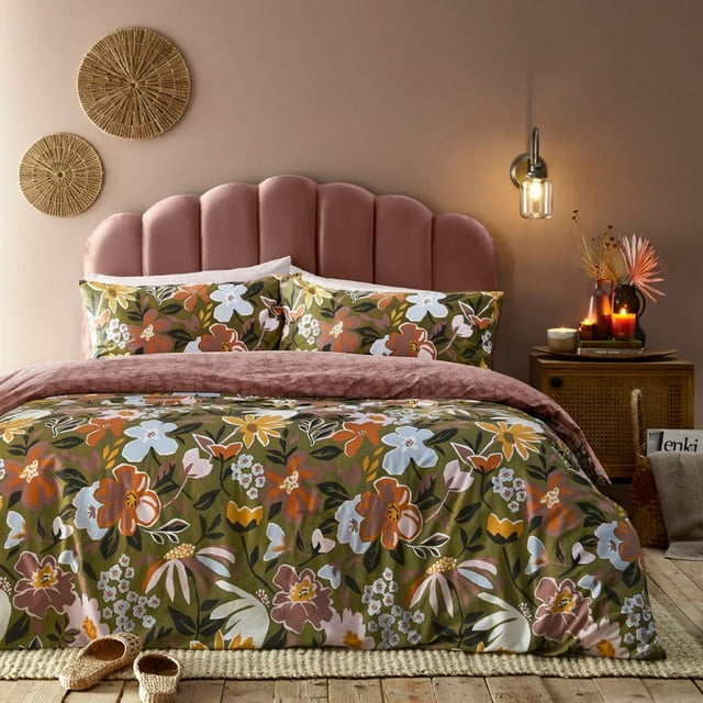 Furn Housse de Couette Florale Asterea Ensemble