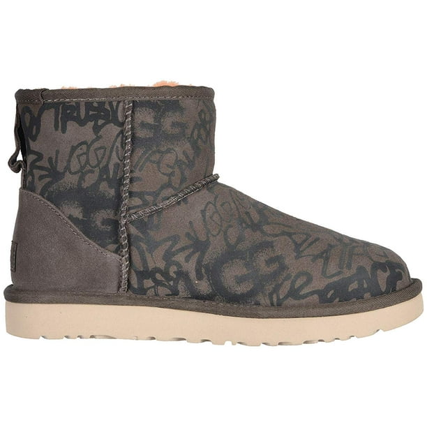Ugg Women S Ugg Classic Street Graffiti Mini Ankle Boot Walmart Com Walmart Com
