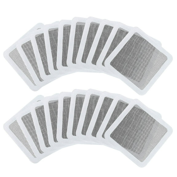 xjwjuw Self-Adhesive Screen Repair Patch, Polyester Fiber Mesh for Doors Windows Tents, Quick Easy DIY, Prevent Insects Mosquitoes Entry, Home Camping Patio Deck Office Use