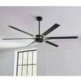 thumbnail image 6 of 72 inch 6 Blade Ceiling Fan with Light Kit-Matte White with Burnished Brass Finish Bailey Street Home 96-Bel-4490056, 6 of 6