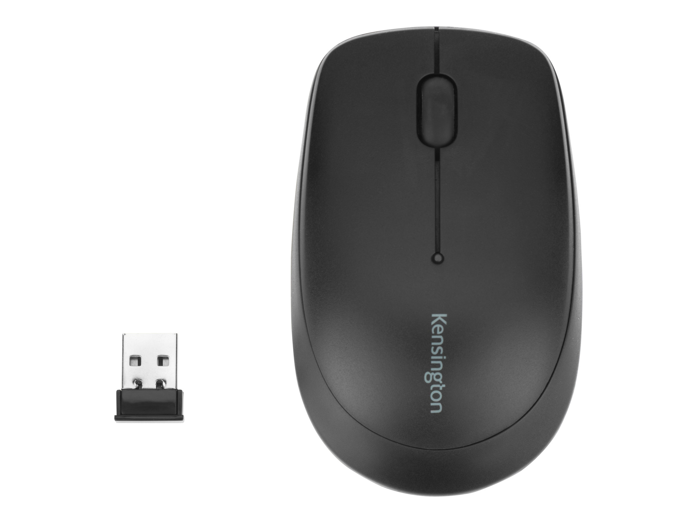 Kensington Pro Fit Mobile - Mouse - right and left-handed - laser - 2 buttons - wireless - 2.4 GHz - USB wireless receiver - black - image 2 of 5
