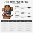 thumbnail image 5 of Balery Abstract Peacock Painting Pattern Racerback Sports Bras for Women - Padded Seamless High Impact Support for Yoga Gym Workout Fitness-X-Large, 5 of 8