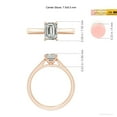 thumbnail image 5 of ANGARA Natural 1.5 ct Diamond Engagement Ring in 14K Rose Gold for Women (Size-7.5x5.5mm| Color-K| Clarity-I3) | April Birthstone, Anniversary, Jewelry Gift for Women | Natural Diamond Ring, 5 of 9