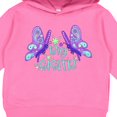 thumbnail image 3 of Inktastic Big Sister Cute Butterflies Toddler Hoodie, 3 of 4