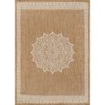 thumbnail image 2 of Outdoor Rug 6x9 Medallion Modern Area Rugs For Indoor And Patios Kitchen Hallway Mats Washable Porch Deck Outside Carpet (medallion 6 X 9), 2 of 9