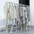 thumbnail image 3 of Jumbo Clothes Cover with zipper Stereoscopic Transparent Garment Outer Panding Dress Coat Wardrobe Rack Storage Large Big Cover, 3 of 9