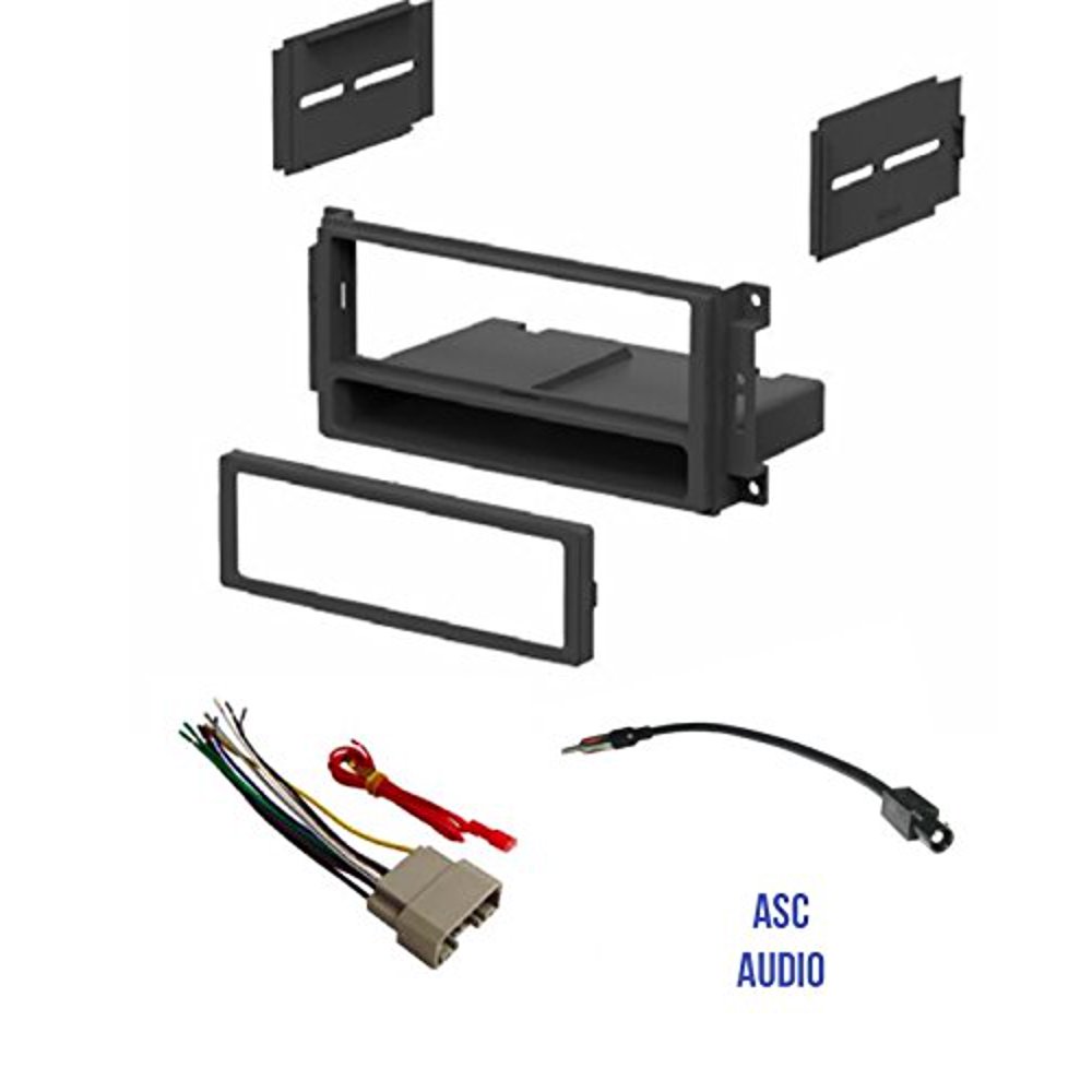 ASC Audio Car Stereo Radio Install Dash Kit, Wire Harness, and Antenna