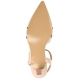 Journee Collection Jazlynn Women's Pointed Toe Pumps - Faux Leather Kitten Heel T-Strap Shoes