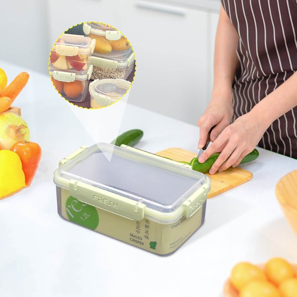 Ganfancp Múltiples Tipos de Cajas de Conservación Grandes Medianas Pequeñas Circulares Selladas a Prueba de Fugas Fiambreras Espesadas Refrigeradores Cajas de Conservación de Alimentos Ofertas y Liqu