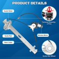 thumbnail image 2 of 748-512 Power Window Regulator with Motor Assembly Rear Left Driver Side Replacement for Honda Pilot 2003 2004 2005 2006 2007 2008 Window Lift Regulator, 2 of 5