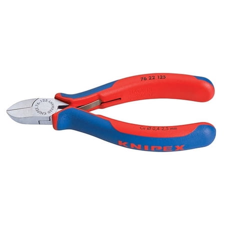 UPC: 0843221005238 | KNIPEX Tools 76 22 125 Comfort Grip Electronics Diagonal Cutters with Comfort Grip Handles