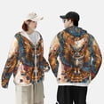 thumbnail image 4 of Lsque Colorful Owl Tattoo Art UPF 50+ Lightweight Sun Protection Men's Women's Long Sleeve Shirt, Hoodie Performance -3X-Large, 4 of 9
