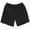 Black, variant on Huanglei Men's Casual Shorts ,Linen Drawstring Waist Loose Fit Shorts For Men Solid Color Casual Beachwear 3/4 Length Summer Trousers (Black ,Large)