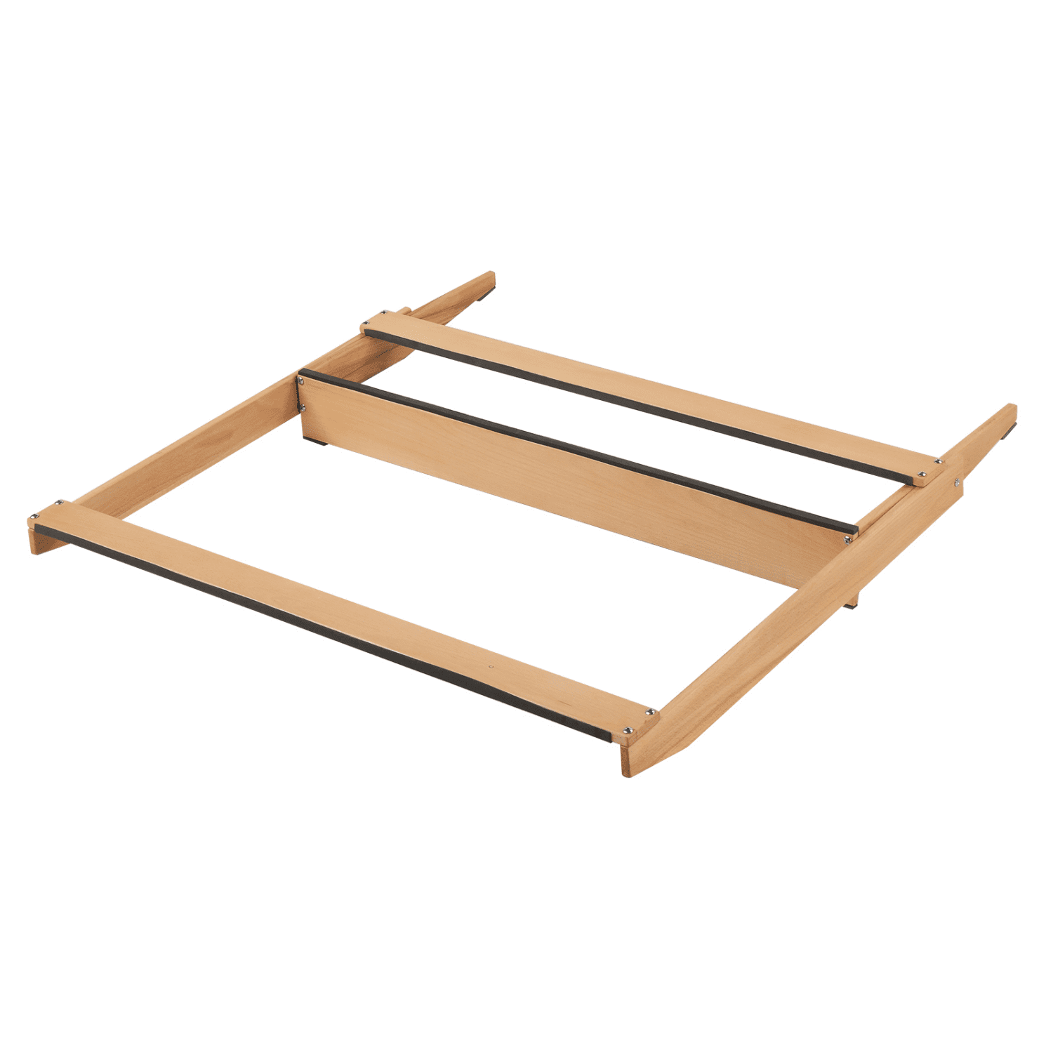Hassch Folding Guitar Case Stand, Hardwood Instrument Rack for Home Decor, Studio Display, Natural