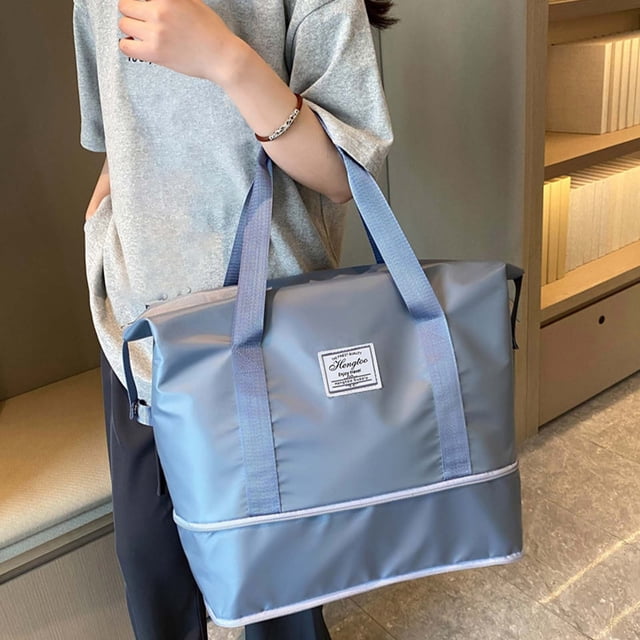 Bolsa de deporte expandible para gimnasio, ideal para viajes de fin de semana, con gran capacidad y separación para ropa seca y húmeda. Bolsa de viaje para hombres y mujeres, perfecta para gimnasio,
