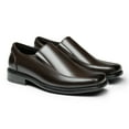thumbnail image 3 of Bruno Marc Men's Formal Leather Lined Square Toe Dress Loafers Shoes DARK/BROWN size 8, 3 of 11