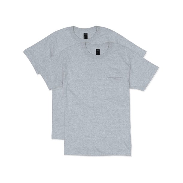 Men's Beefy Short Sleeve Pocket Tee Value Pack (2-pack) - Walmart.com