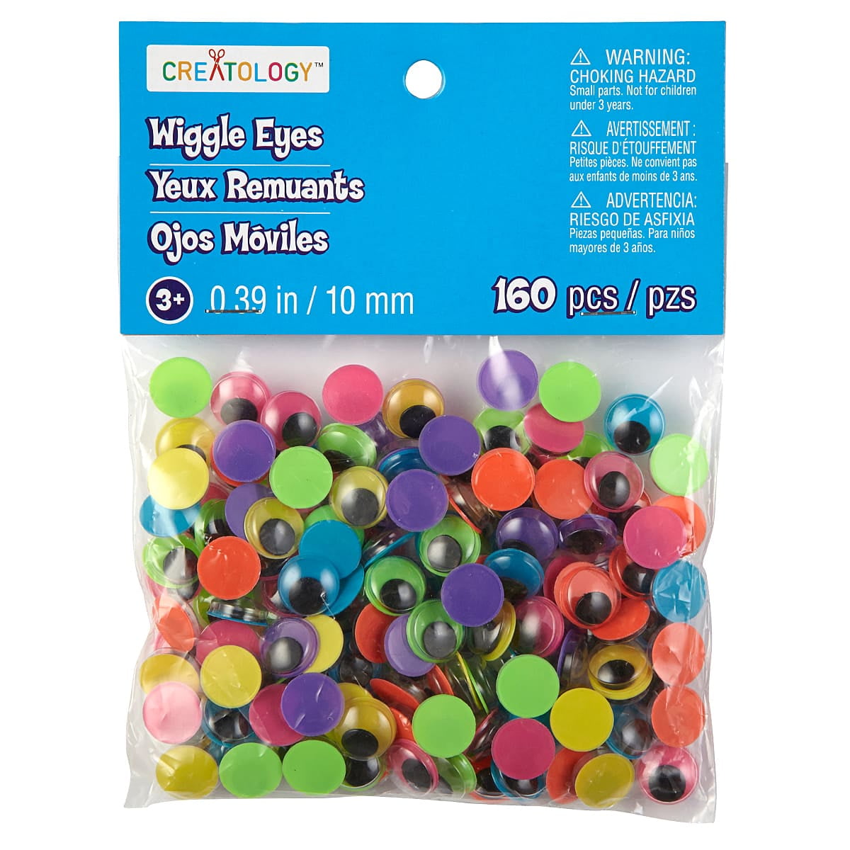 12 Packs 160 ct. (1,920 total) Neon Wiggle Eyes by Creatology